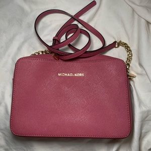 Michael Kors Leather Jet Set East West Crossbody
